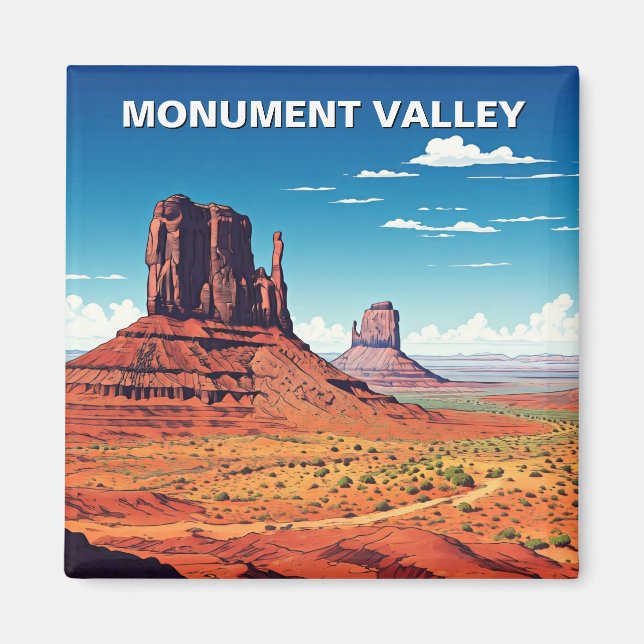 Monument Valley Travel Navajo Nation butte Magnet (Vorne)