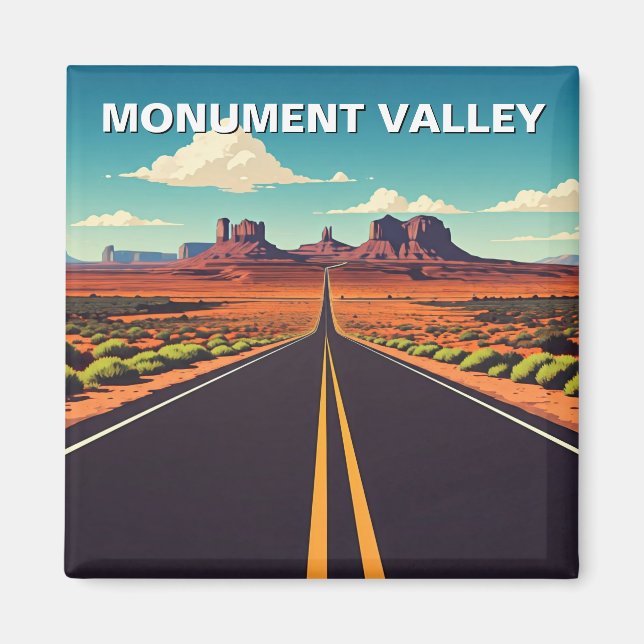 Monument Valley Travel Navajo Nation Road Magnet (Vorne)