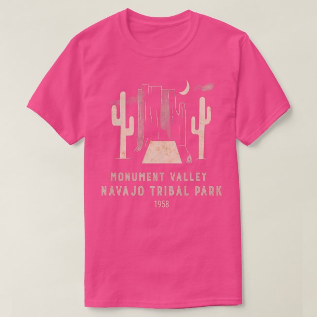 Monument Valley Utah Arizona Backpacking Camping H T-Shirt (Design vorne)