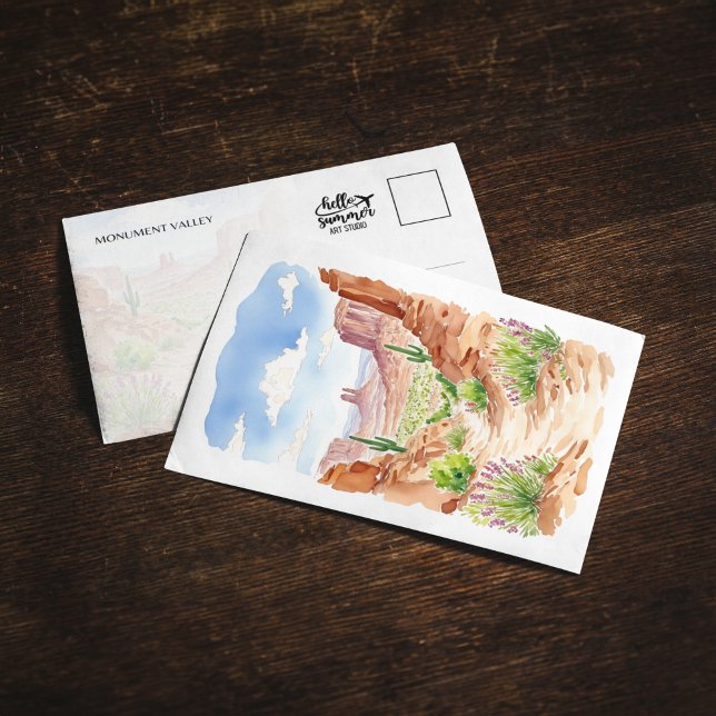 Monument Valley Utah Wasserfarbe Einladung (Von Creator hochgeladen)