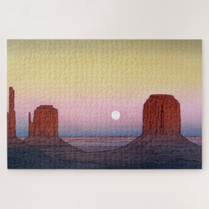 Monument Valley, Yoshida, Woodcut