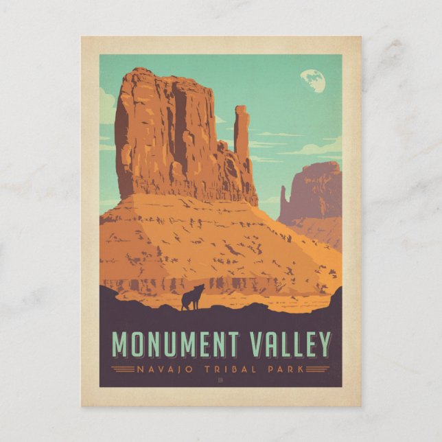 Monumental | Navajo Tribal Park Postkarte (Vorderseite)