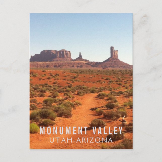 Monumentaltal Grenzübergang Utah-Arizona Postkarte (Vorderseite)
