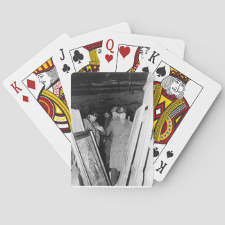 Monumente Männer spielen Karten Spielkarten