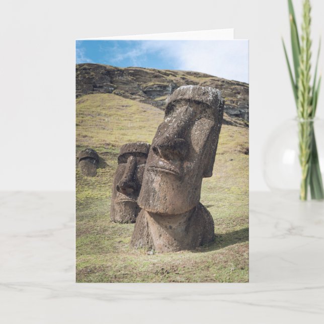 Monuments | Easter Island, Chile Karte (Vorderseite)