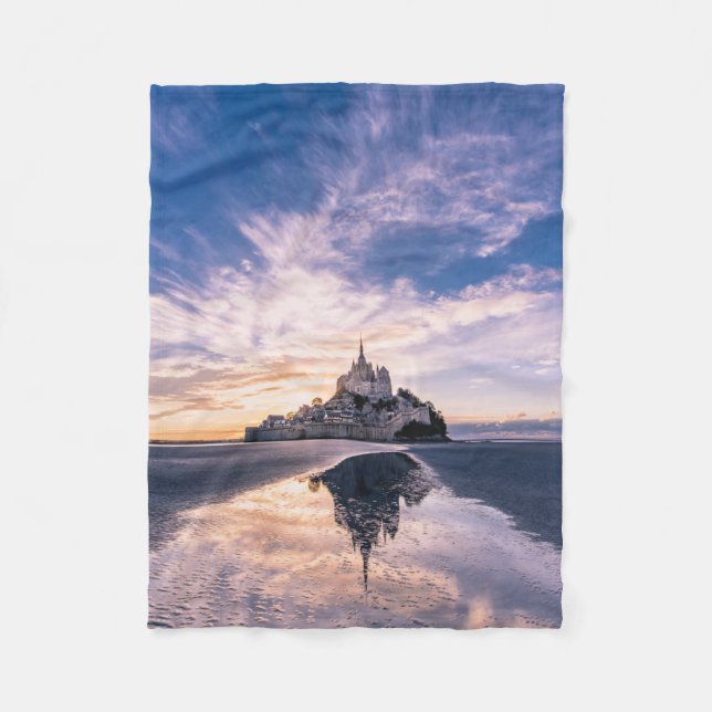 Monuments | Mont Saint-Michel, Normandy France Fleecedecke (Vorderseite)