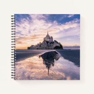 Monuments Mont Saint-Michel, Normandy France Notizbuch