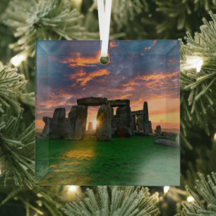 Monuments   Stonhenge, England Ornament Aus Glas