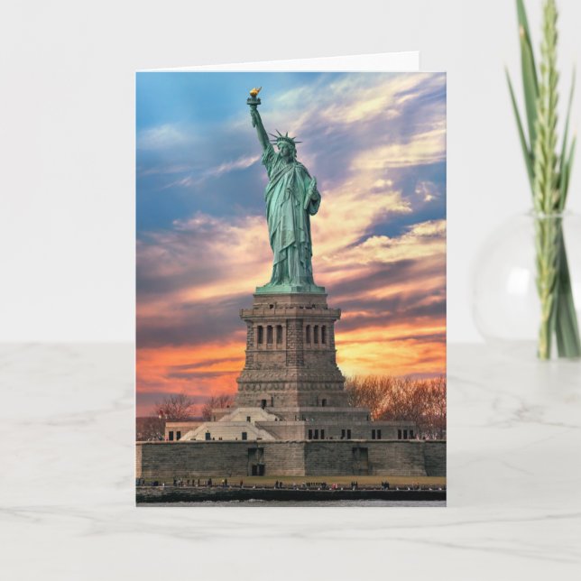 Monuments | The Statue of Liberty Karte (Vorderseite)