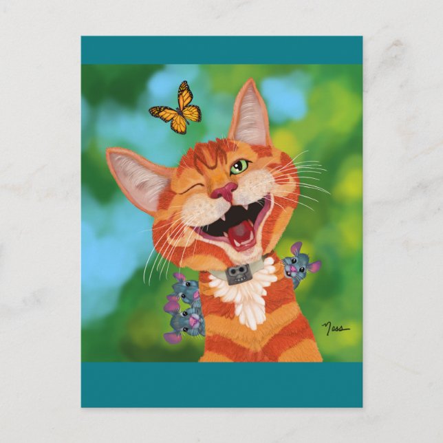 Monzo und Freunde Postkarte (Vorderseite)