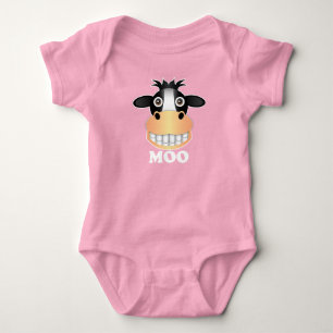 Moo - Baby Jersey Bodysuit Strampler