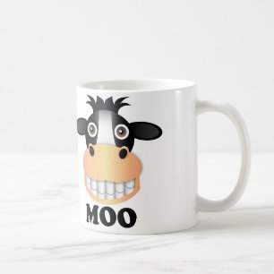 MOO - Blanc  blanc classique de tasse de 11 onc