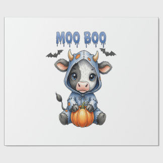 Moo Boo Halloween Cow Geschenkpapier