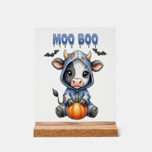 Moo Boo Halloween Kuh Acrylschild