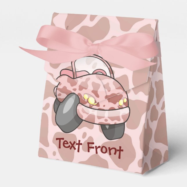 Moo Car Favor Box Geschenkschachtel (Vorderseite)