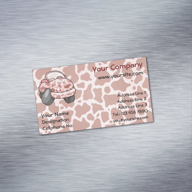 Moo Car Magnetische Visitenkarte (Beispiel)