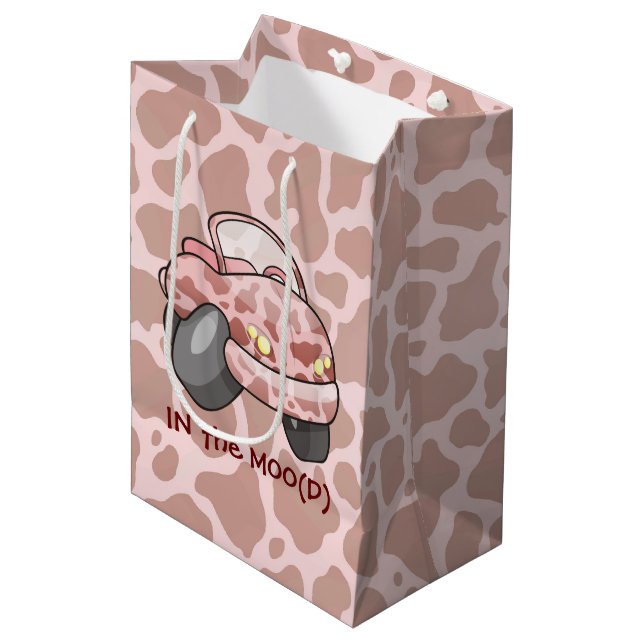 Moo Car Mittlere Geschenktüte (Vorderseite Schrägansicht)