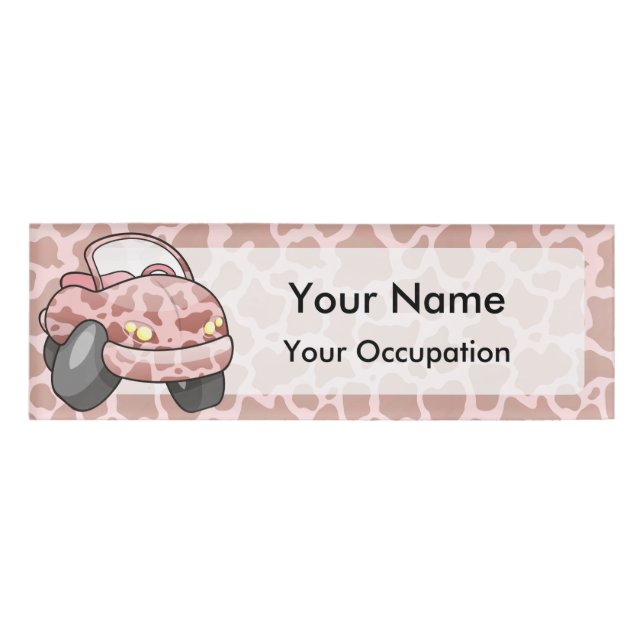 Moo Car Namenschild (Vorderseite)