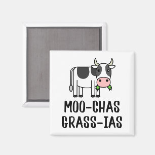 Moo-chas Gras-ias, Muchas Gracias spendet Kalbskuh Magnet