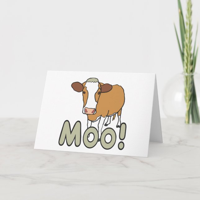 Moo Cow Karte (Vorderseite)
