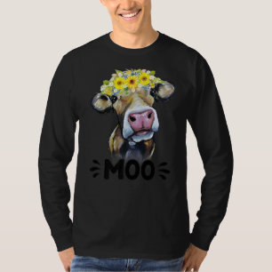 Moo Cow Niedlich Cattle Cowgirl Dairy Bauer Farm A T-Shirt