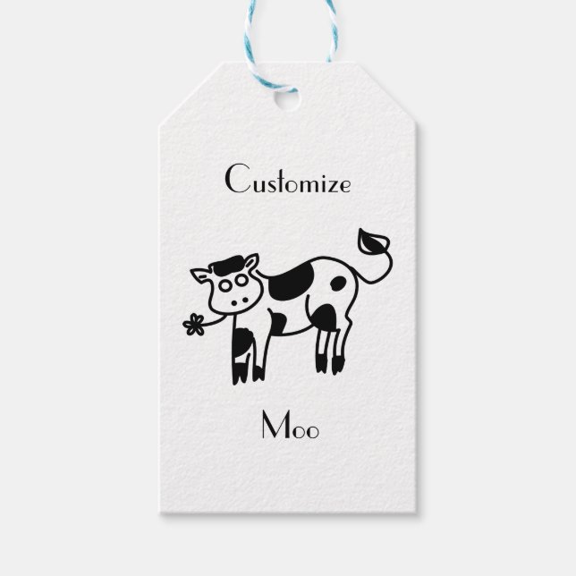 Moo Cow Thunder_Cove Geschenkanhänger (Vorderseite)