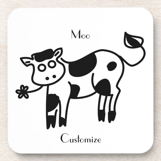 Moo Cow Thunder_Cove Getränkeuntersetzer (Vorderseite)