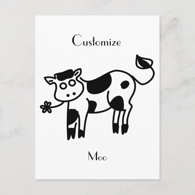 Moo Cow Thunder_Cove Postkarte (Vorderseite)