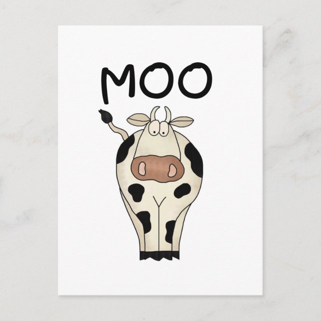 Moo Cow Tshirts und Geschenke Postkarte (Vorderseite)