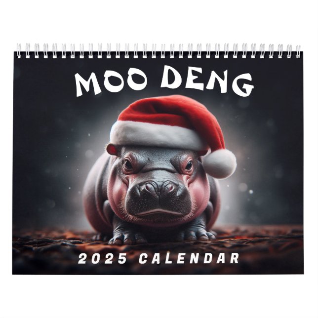 Moo Deng 2025 Kalender (Titelbild)