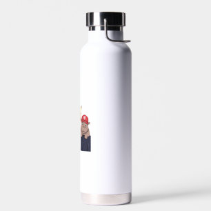 Moo Deng 24 Trump Cat & Hippo Ready for Action! Lo Trinkflasche