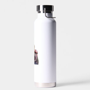 Moo Deng 24 Trumps Wilde Fahrt mit Cat und Hippo! Trinkflasche