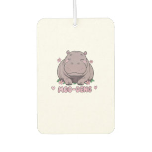 Moo-Deng Der berühmte Niedliche Hippopotamus auf T Autolufterfrischer