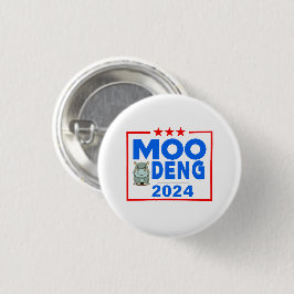 Moo Deng Funny Election 2024 Niedlich Hippo Button