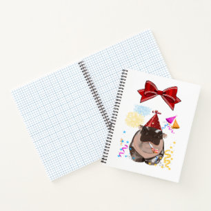 Moo Deng Hippo aus Thailand Notizbuch