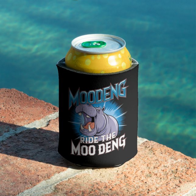 MOO DENG Hippo fährt das MOO DENG Dosenkühler (In Situ Pool)