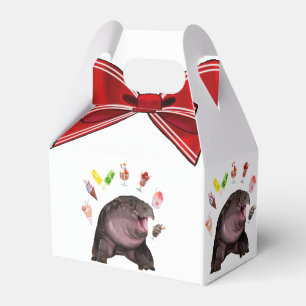 Moo Deng Hippo Geschenkschachtel