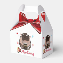 Moo Deng Hippo Geschenkschachtel