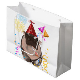 Moo Deng Hippo Große Geschenktüte