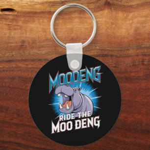 MOO DENG Nilpferd Reiten Sie das MOO DENG Schlüsselanhänger