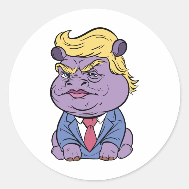 Moo Deng Pour Les Stickers Trump, Donald Trump 202 (Devant)