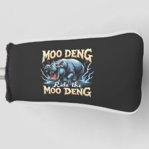 Moo Deng reiten Moo Deng Funny Hippo Golf Headcover