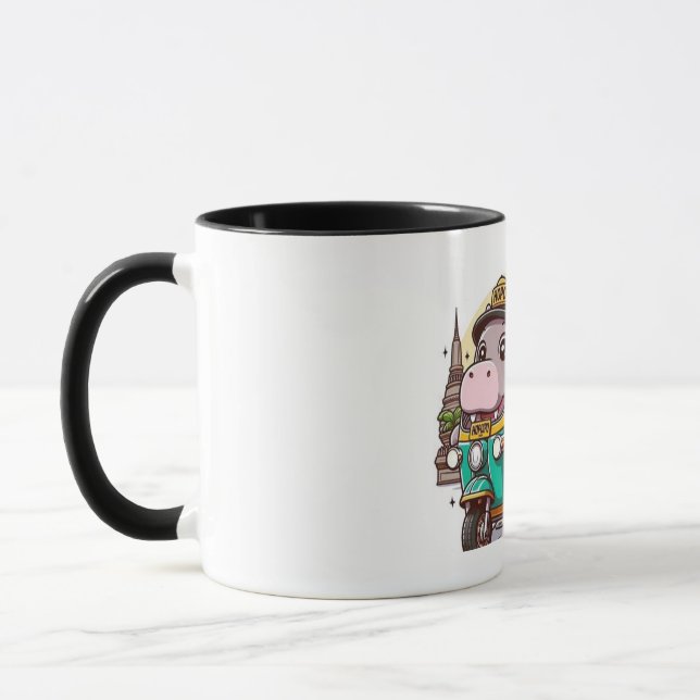Moo Deng the Baby Hippo Tasse (Links)