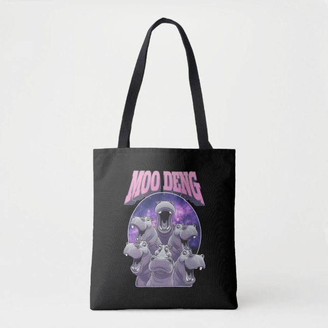 MOO DENG THE BERMOUS BABY PIGMY HIPPO MOODENG TASCHE (Vorderseite)