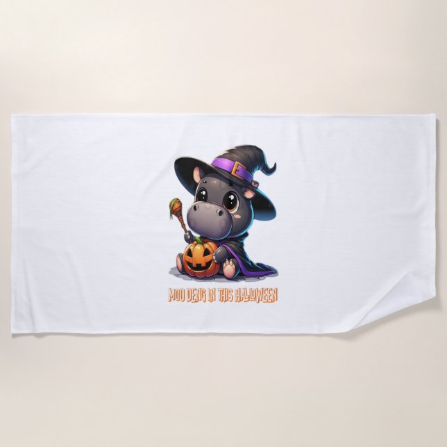 MOO DENG WITCH T - SHIRT STRANDTUCH (Vorderseite)