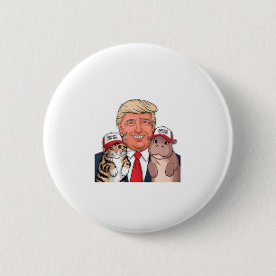 Moo Dengs Trump Trio Cat Hippo und Pet Safety Goal Button
