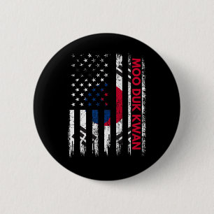 Moo Duk Kwan Karate Martial Arts Training Koreanis Button