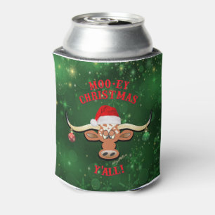 "MOO-ey-Weihnachten", Longhorn Steer Dosenkühler