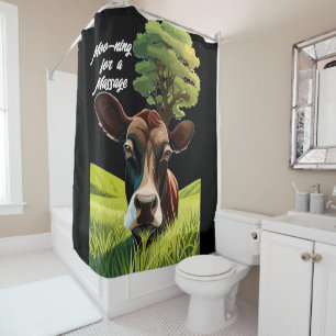 Moo for a Massage Duschvorhang