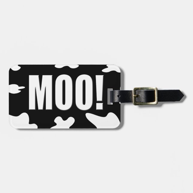Moo! Gepäckanhänger (Vorderseite horizontal)